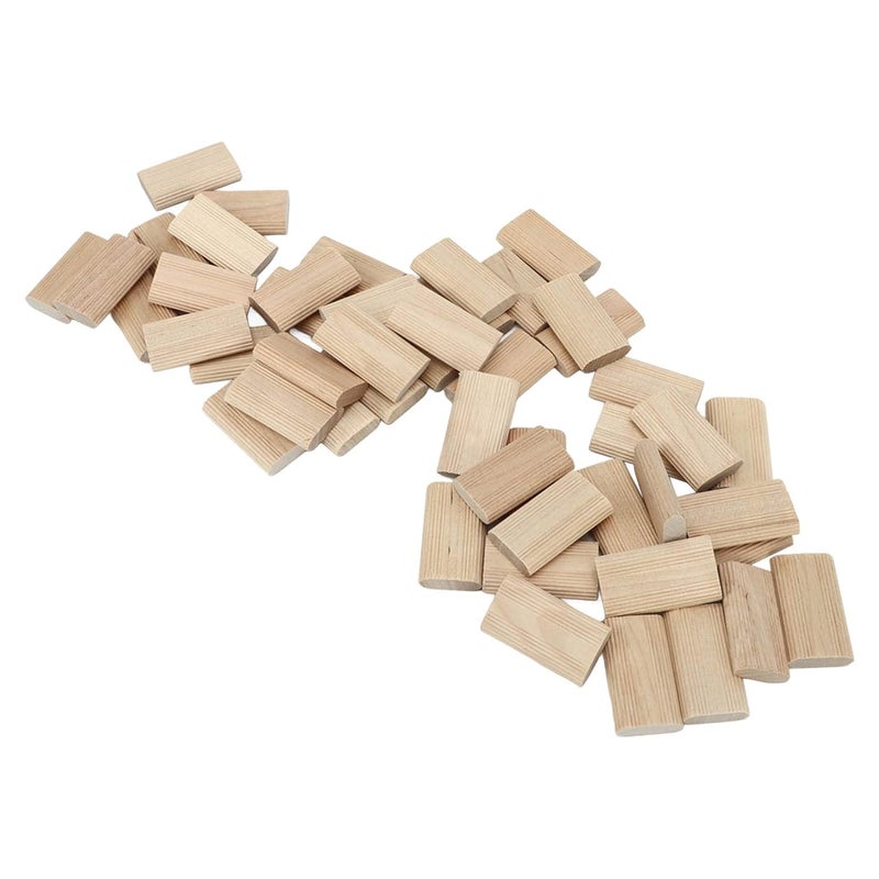 Naroote Wood Biscuits, 50Pack 8mm x 40mm Beechwood Loose Tenons Compatible with Domino Loose Tenons Joinery Systems, Domino Beech Tenons for Crafting Woodworking - Image 1